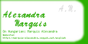 alexandra marquis business card